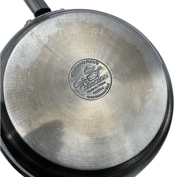 Wolfgang Puck Stainless 3-Pc Pan Set — 2Qt, 1.5Qt Café, 8” Sauté (No Lids) - Picture 2 of 6